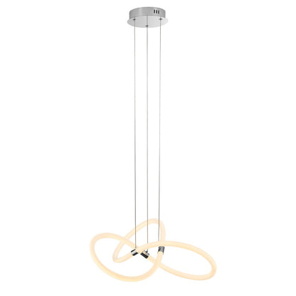Silver Metal LED Dimmable Chandelier