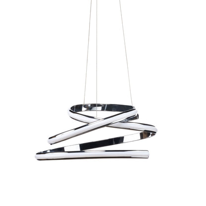 Silver Metal LED Dimmable Chandelier