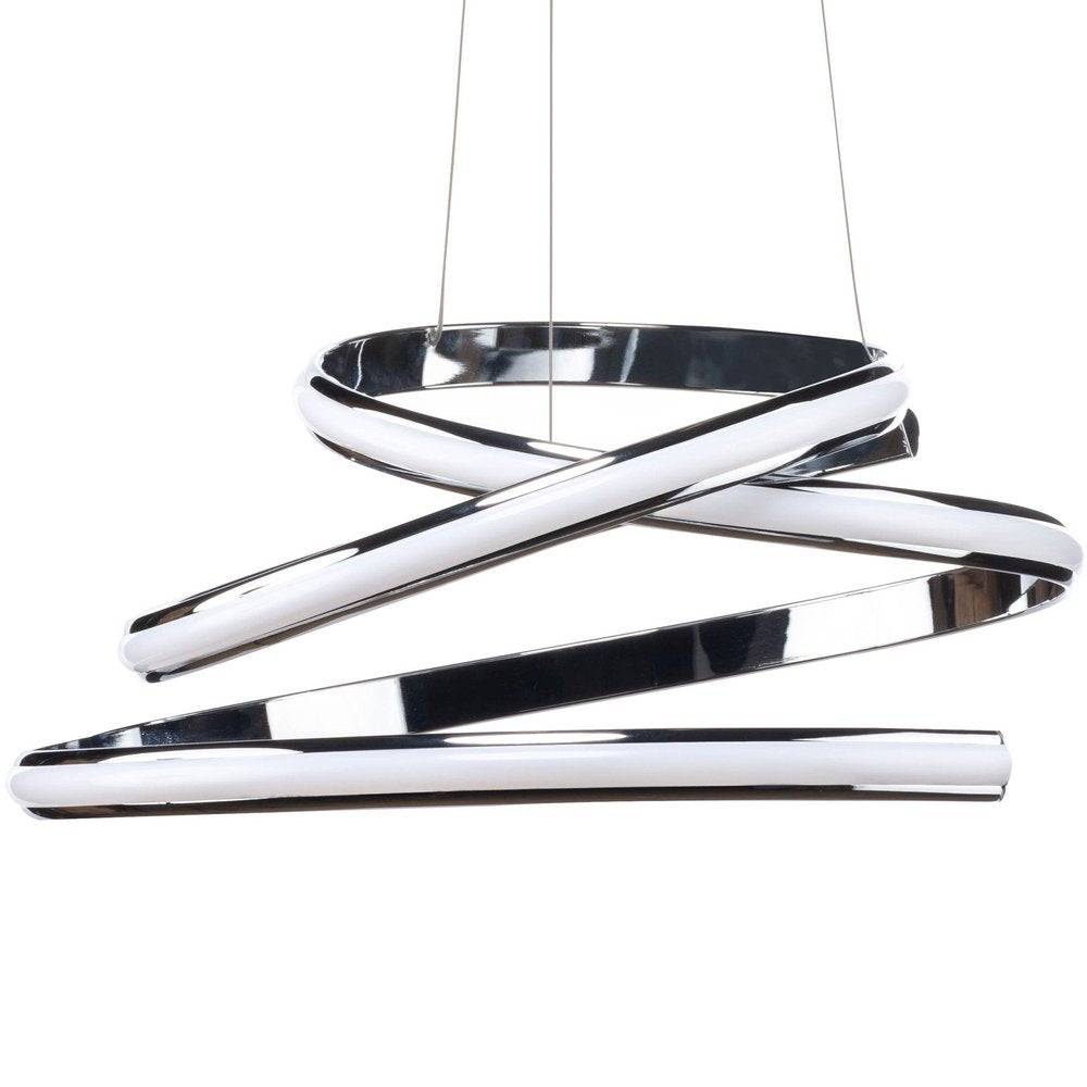 Silver Metal LED Dimmable Chandelier