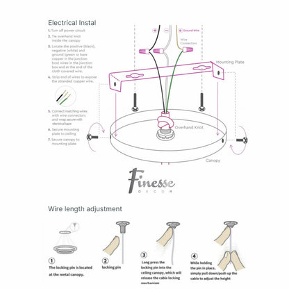 Silver Metal LED Dimmable Chandelier