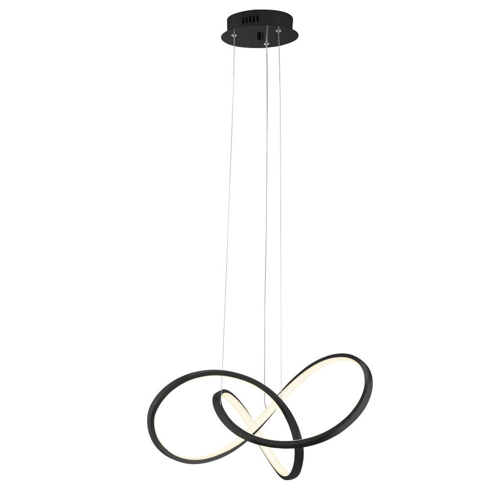 Black Metal LED Dimmable Chandelier