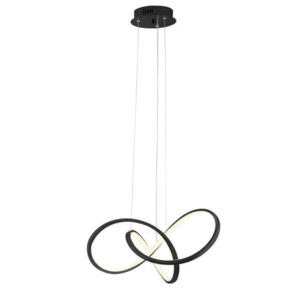 Black Metal LED Dimmable Chandelier