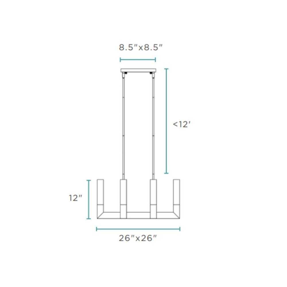 Silver Candle Style Eight Light Metal Dimmable Chandelier With Clear Shades