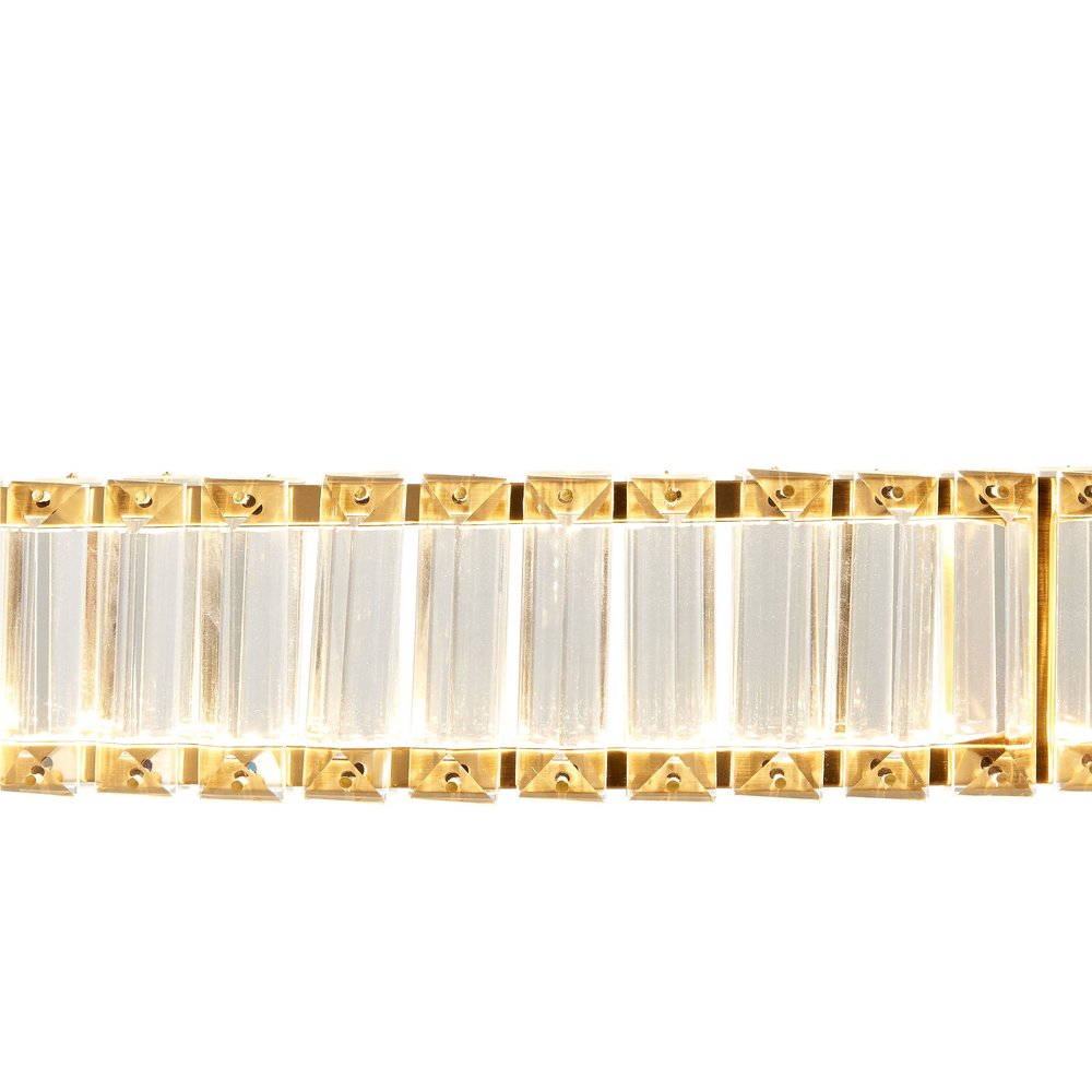 Gold And Clear Crystal LED Chandelier