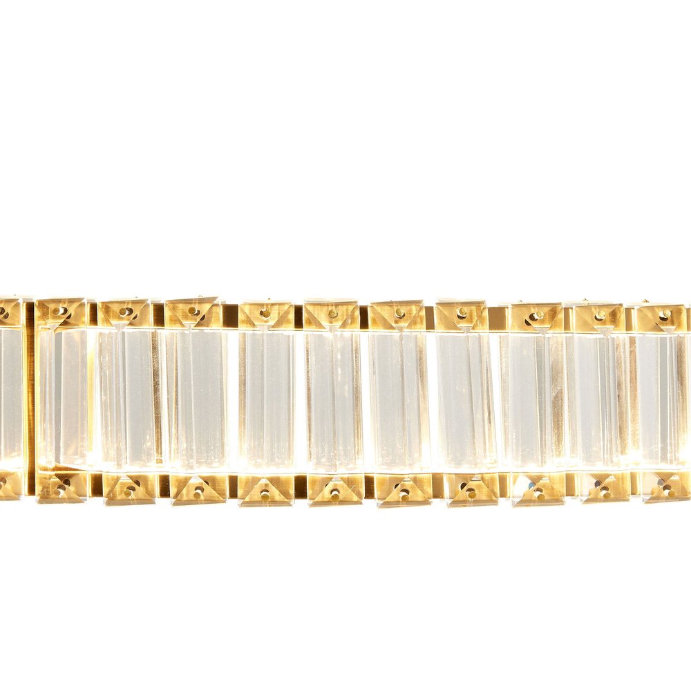 Gold And Clear Crystal LED Chandelier