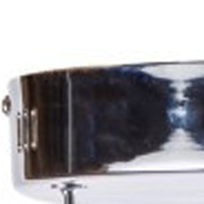 Silver Metallic Six Light Metal LED Dimmable Ceiling Light