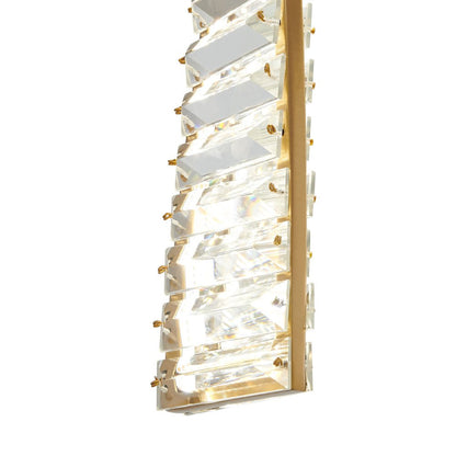 Gold And Clear Metal LED Chandelier