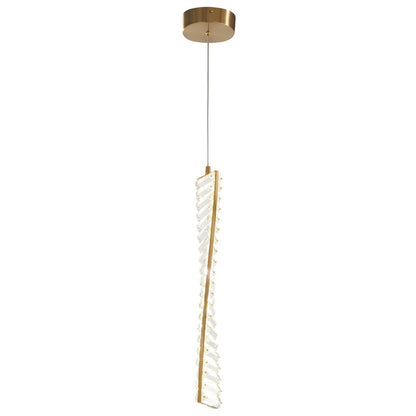 Gold And Clear Metal LED Chandelier