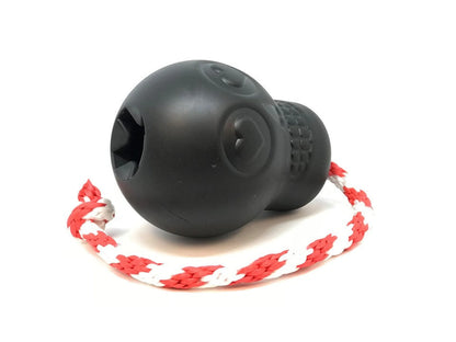 USA-K9 Skull Durable Rubber Chew Toy, Treat Dispenser, Reward Toy, Tug Toy, and Retrieving Toy