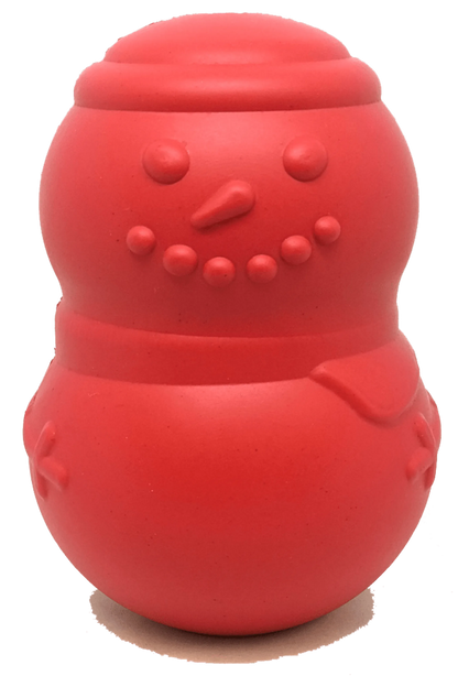 MKB Snowman Durable Rubber Chew Toy & Treat Dispenser
