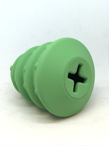 MKB Christmas Tree Durable Rubber Chew Toy & Treat Dispenser