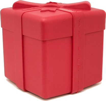 SP Gift Box Durable Rubber Chew Toy & Treat Dispenser