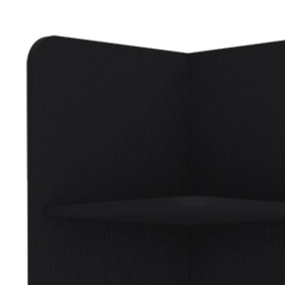 15" Black Wood Freestanding Bathroom Vanity