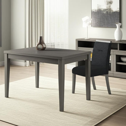 Dark Gray Upholstered Fabric With Faux Crystal Bling Dining Side Chair