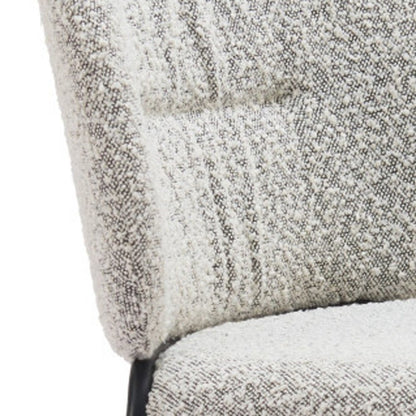 Set of Two Gray and Black Upholstery Dining Side Chairs