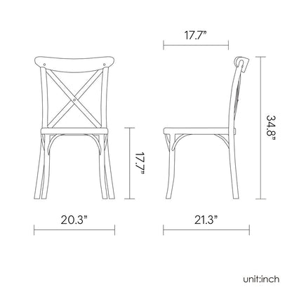 Set of Two White Heavy Duty Plastic Outdoor Stacking Dining Chairs