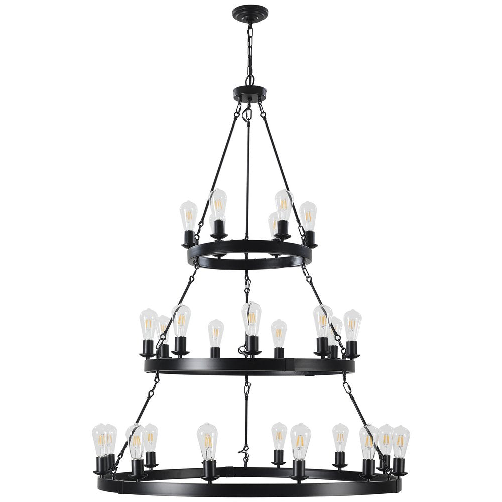 Black Chandelier Metal Ceiling Light