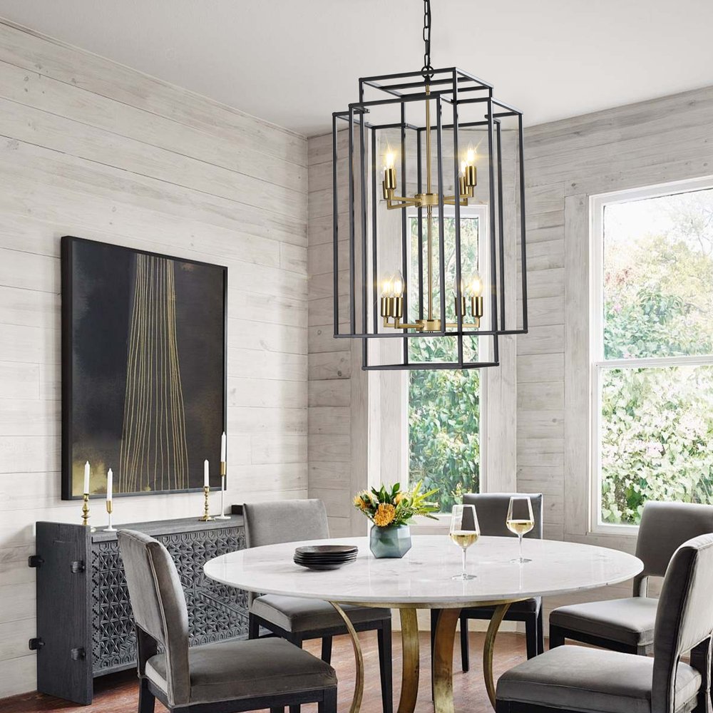 Gold Chandelier Metal Ceiling Light