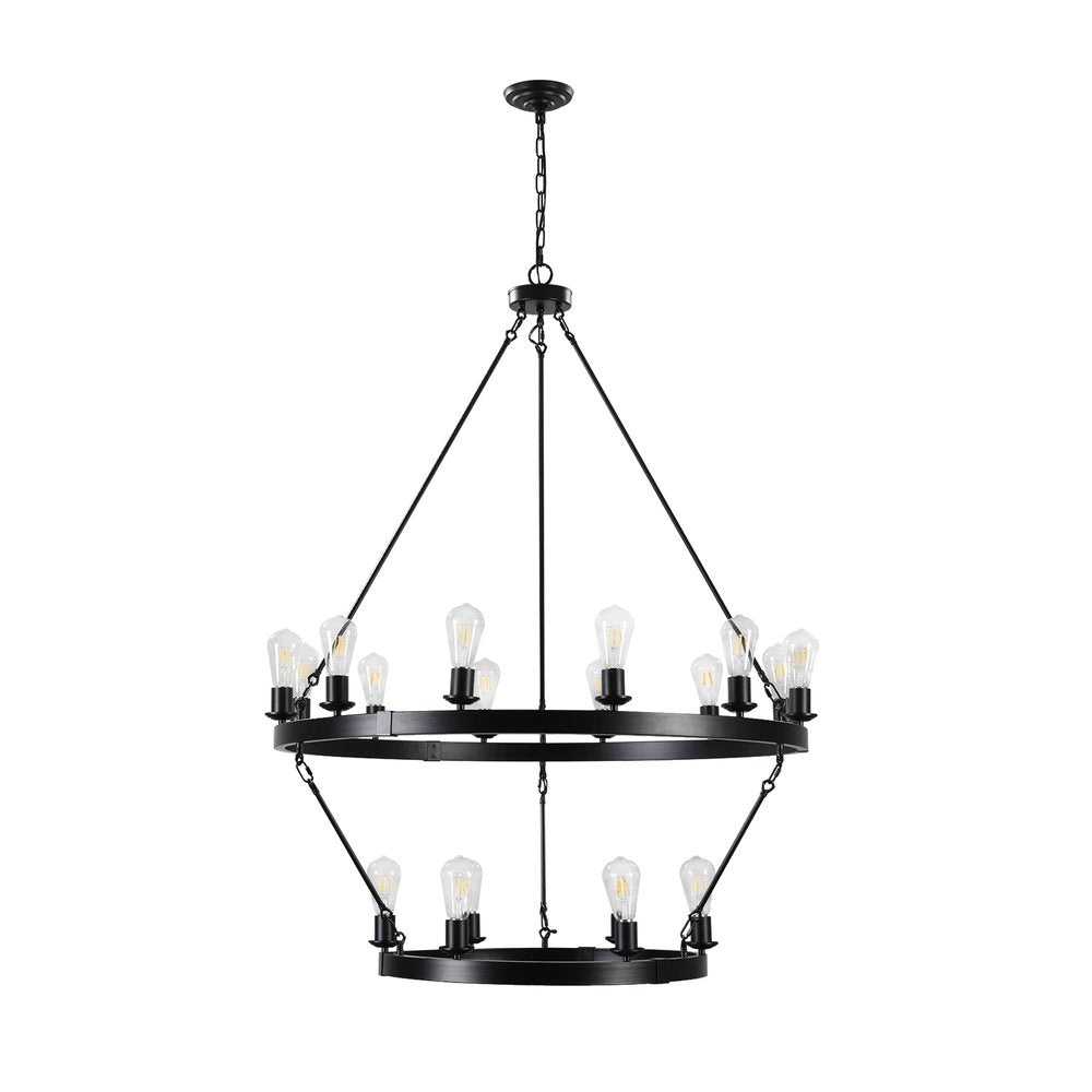 Black Chandelier Metal Ceiling Light
