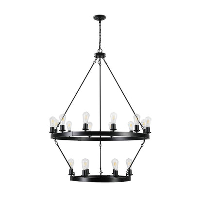 Black Chandelier Metal Ceiling Light
