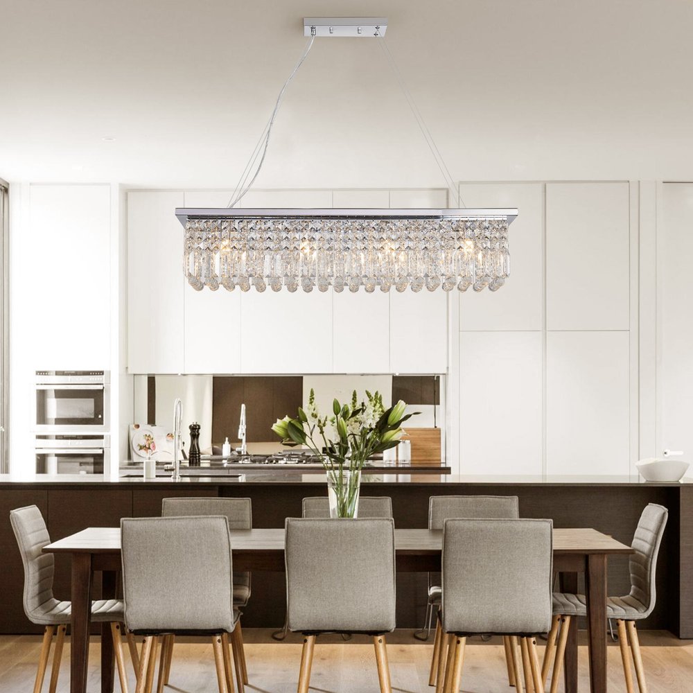 Amber Chandelier Metal Ceiling Light
