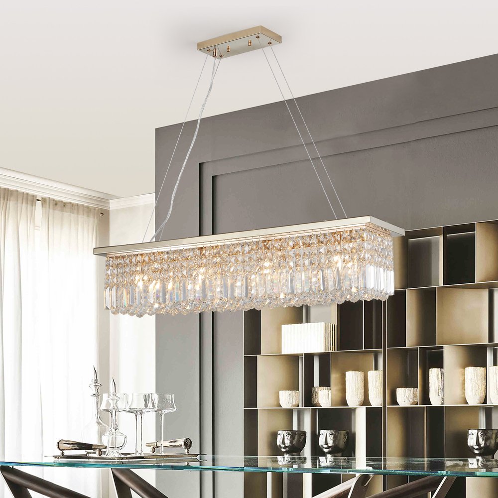 Gold Chandelier Metal Ceiling Light