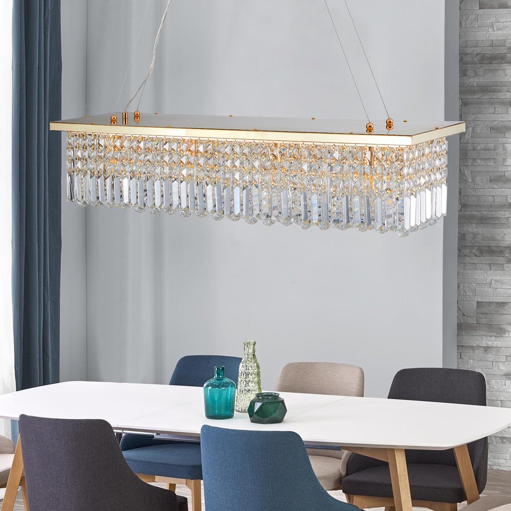 Gold Chandelier Metal Ceiling Light