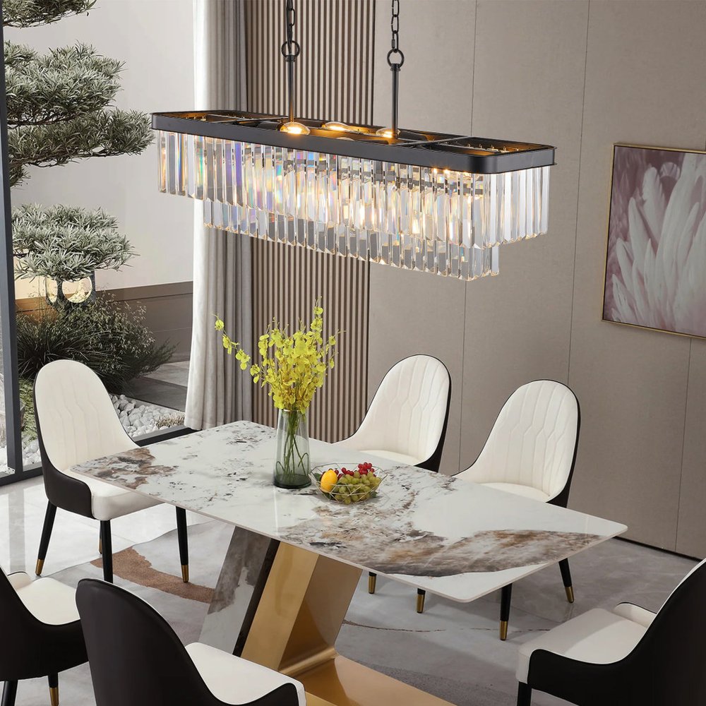 Black Chandelier Metal Ceiling Light