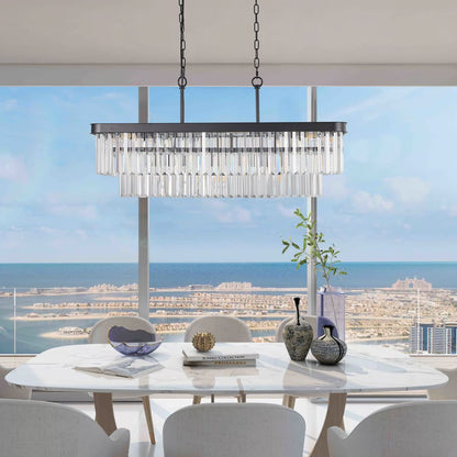 Black Chandelier Metal Ceiling Light