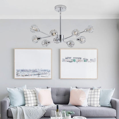 Amber Chandelier Metal Ceiling Light
