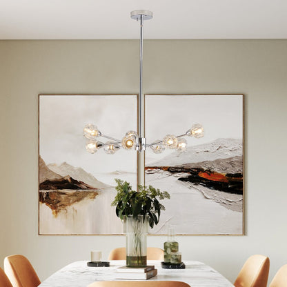 Amber Chandelier Metal Ceiling Light