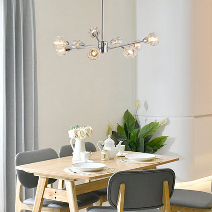 Amber Chandelier Metal Ceiling Light