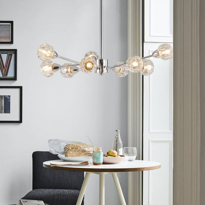 Amber Chandelier Metal Ceiling Light