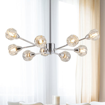 Amber Chandelier Metal Ceiling Light
