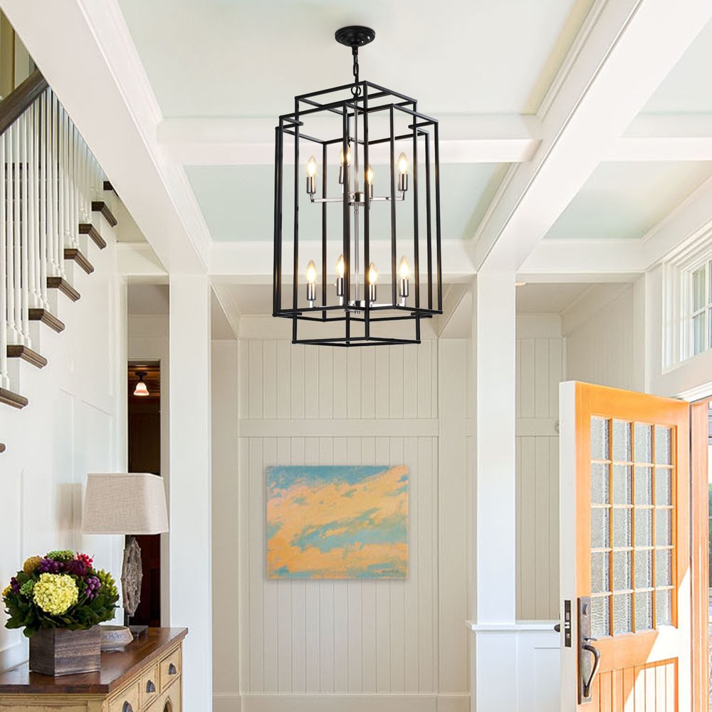 Amber Chandelier Metal Ceiling Light