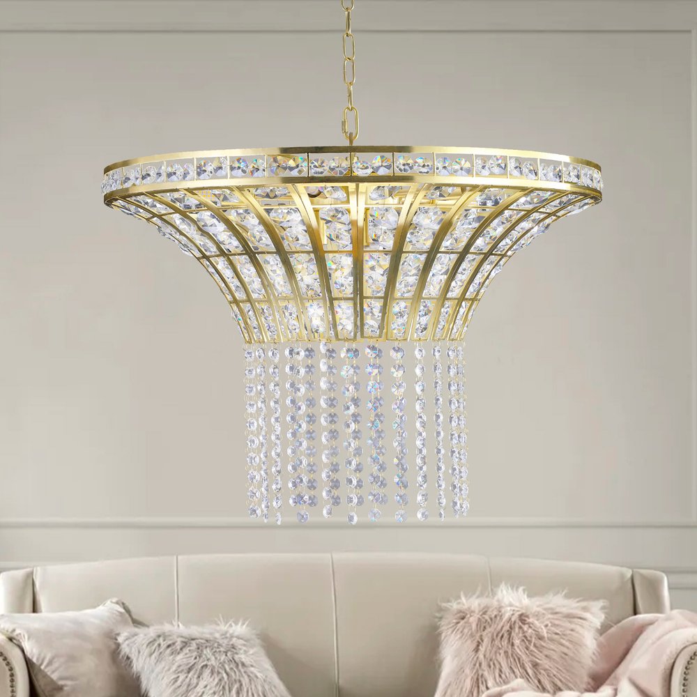Clear Chandelier Crystal Ceiling Light