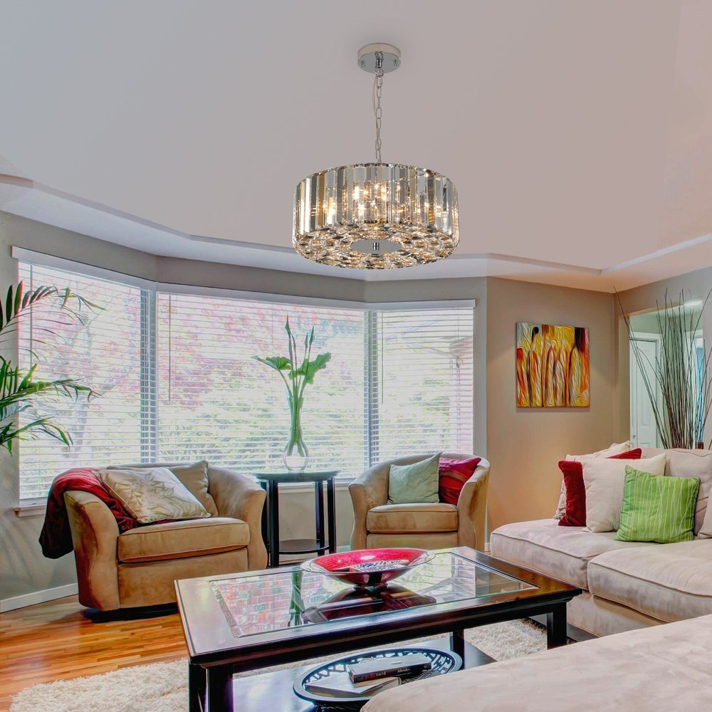 Clear Chandelier Crystal Ceiling Light