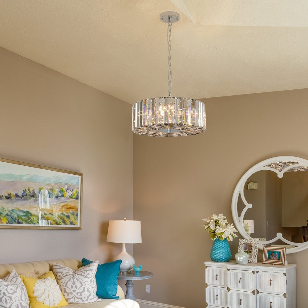 Clear Chandelier Crystal Ceiling Light