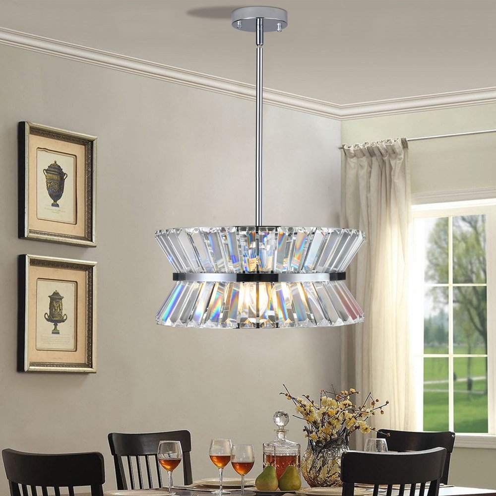 Clear Chandelier Crystal Ceiling Light