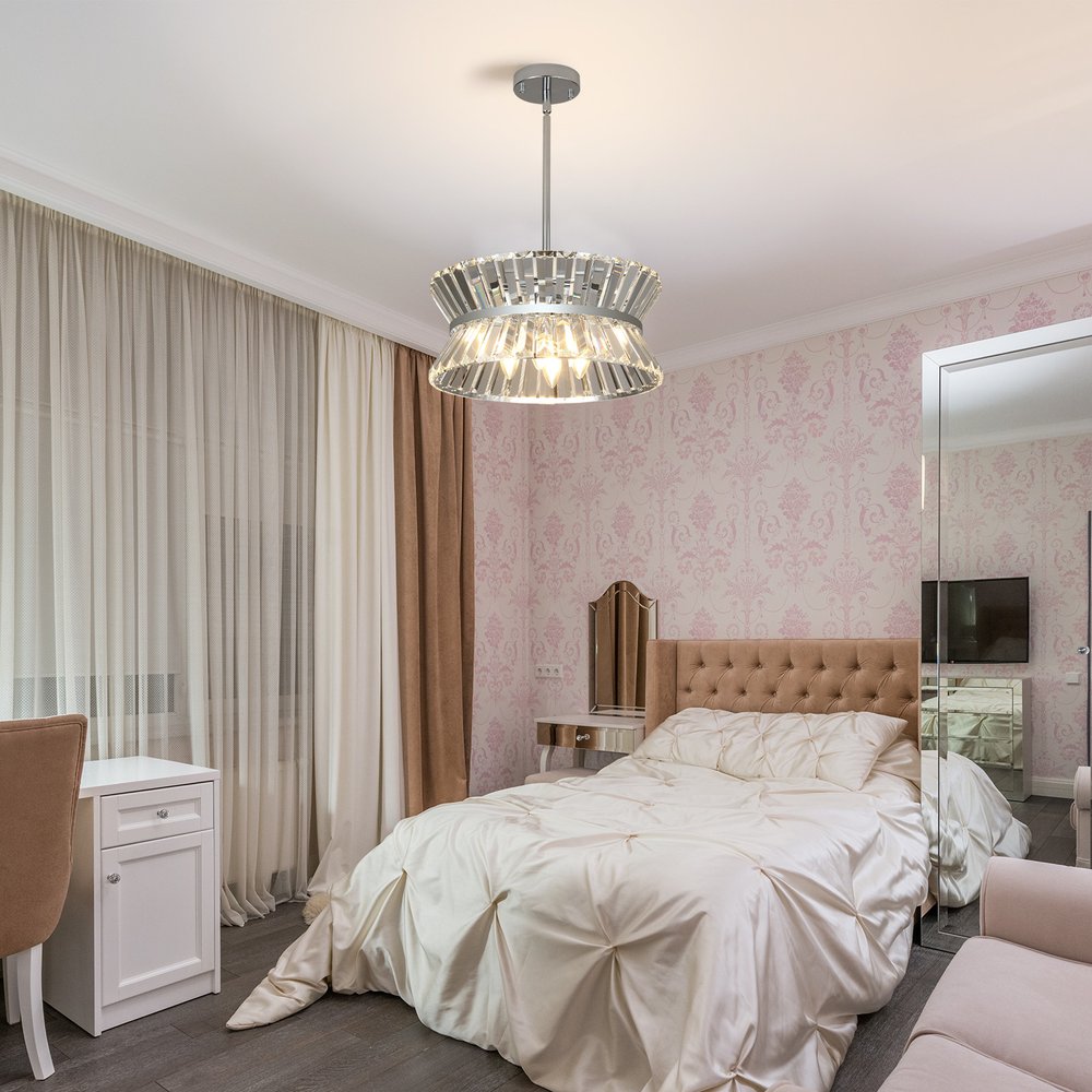 Clear Chandelier Crystal Ceiling Light