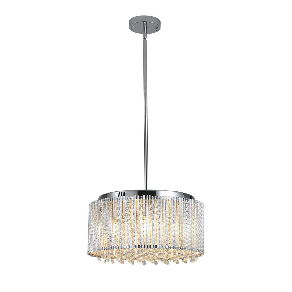 Clear Seven Light Crystal Chandelier With Clear Shades