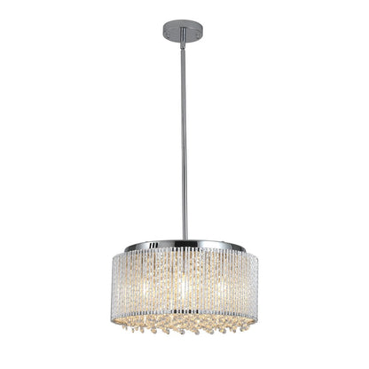Clear Seven Light Crystal Chandelier With Clear Shades