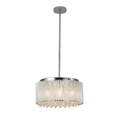 Clear Seven Light Crystal Chandelier With Clear Shades