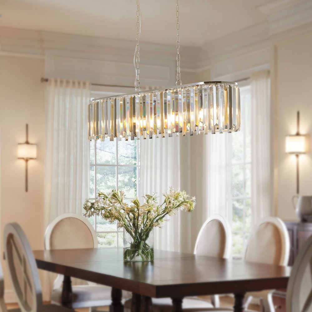 Clear Chandelier Crystal Ceiling Light