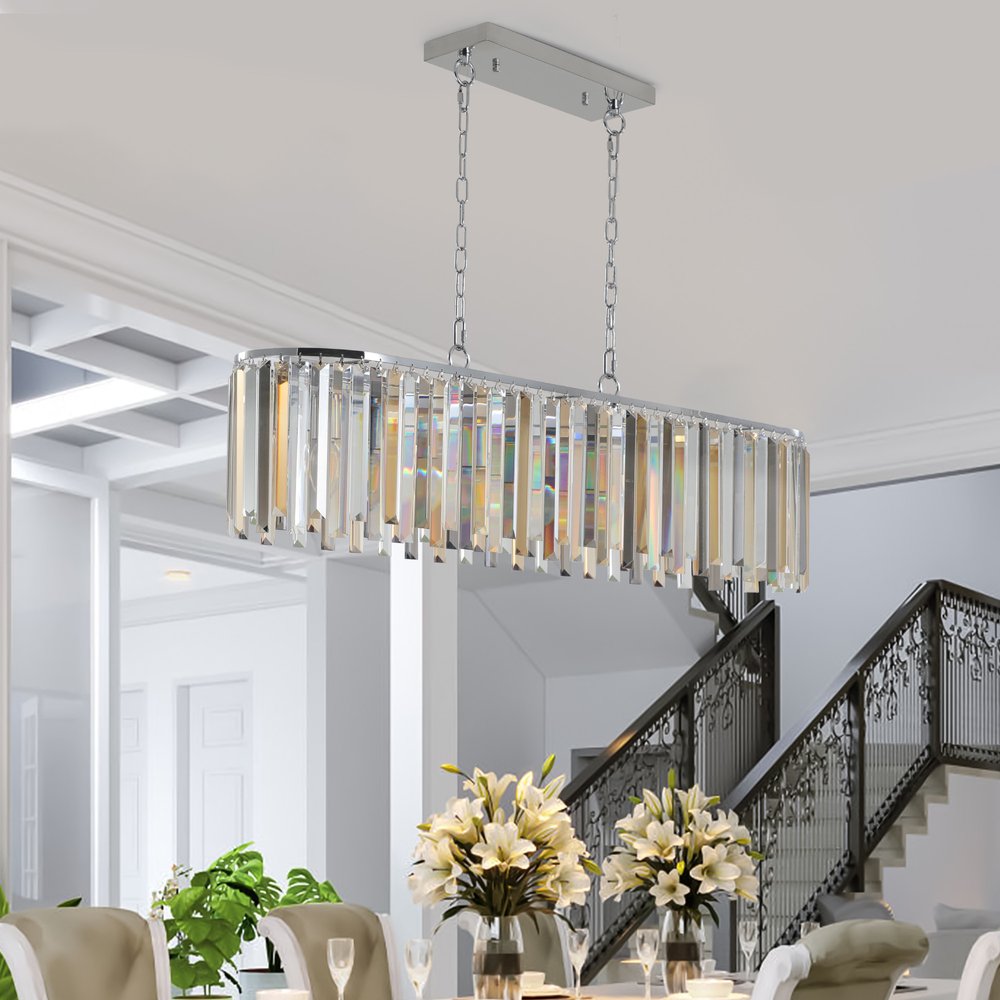 Clear Chandelier Crystal Ceiling Light
