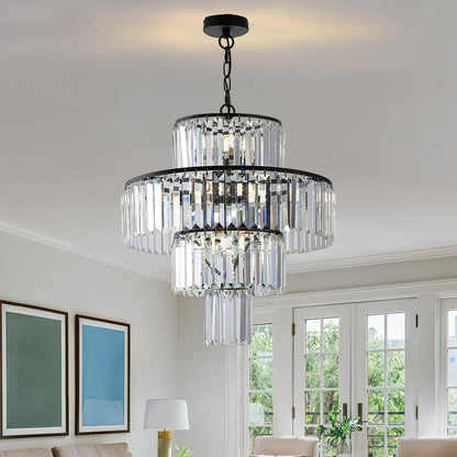 Black Chandelier Metal Ceiling Light