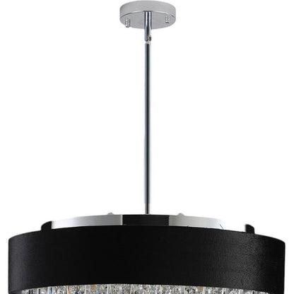 Clear Five Light Crystal Chandelier With Clear Shades
