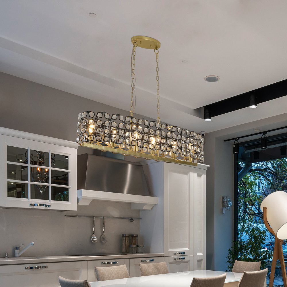 Clear Chandelier Crystal Ceiling Light
