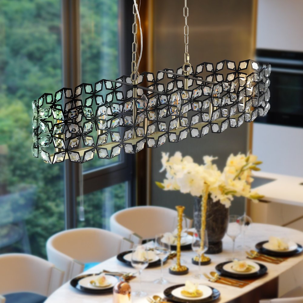 Clear Chandelier Crystal Ceiling Light