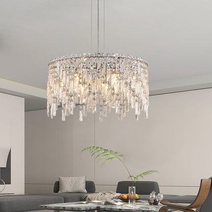 Silver Chandelier Metal Ceiling Light